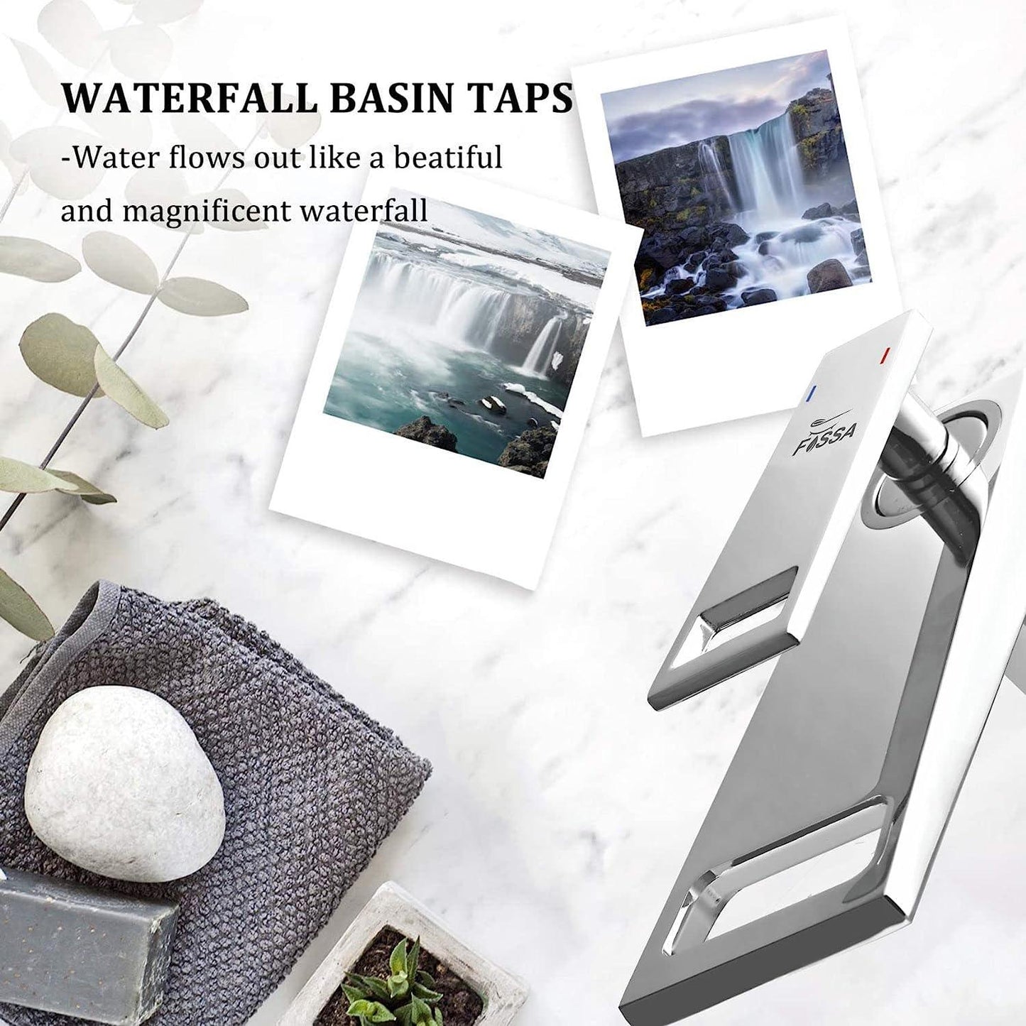Fossa Royal Basin Taps with Single Lever Basin Mixer Faucet Chrome Finish (Deck Mount Installation Type)-2