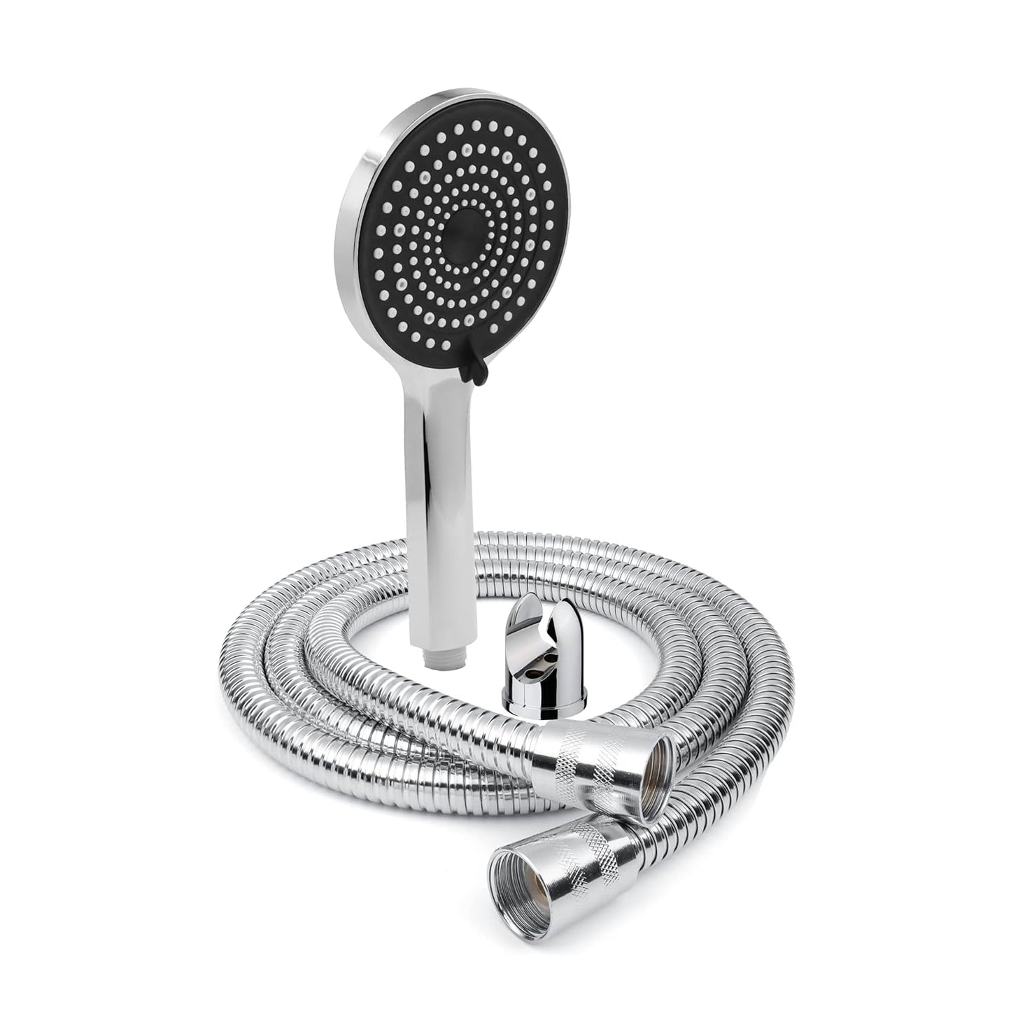 Fossa Gloria Handheld Shower Head with Holder and 1.5 Mtr Shower Hose Hand Held Showerhead High Pressure Water Saving Hand Shower Head ABS, 2 Water Outlet Mode (Hand Shower Full Set)-0