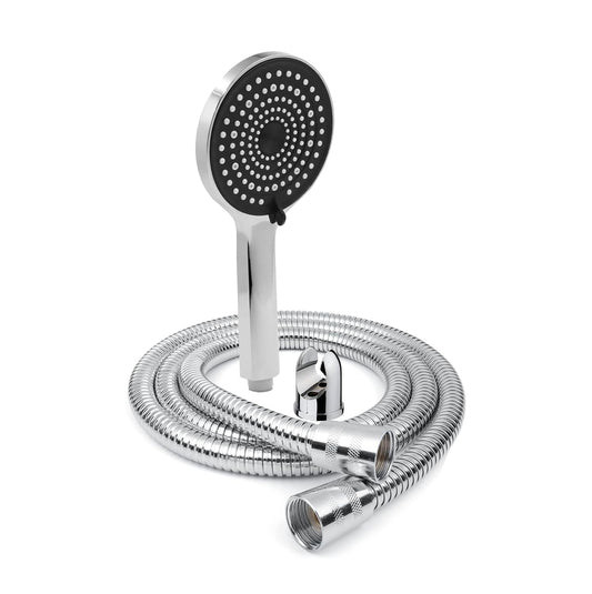 Fossa Gloria Handheld Shower Head with Holder and 1.5 Mtr Shower Hose Hand Held Showerhead High Pressure Water Saving Hand Shower Head ABS, 2 Water Outlet Mode (Hand Shower Full Set)-0