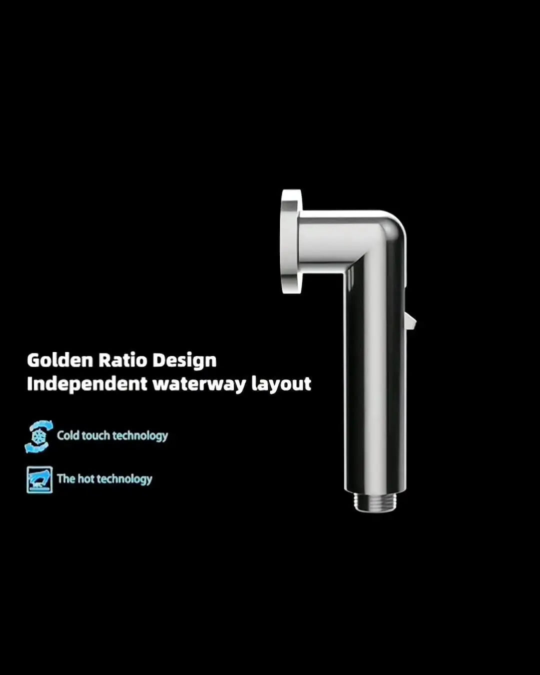 Fossa Magnetic Health Faucet/Bidet Sprayer for Toilet and Bathroom with 1 Mtr Hose Pipe and Magnet Holder (Silver)-4