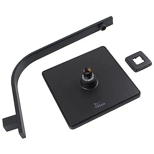 FOSSA 8'' Rain Shower Head Taps Square High Pressure Wall Arm DIY Black-2