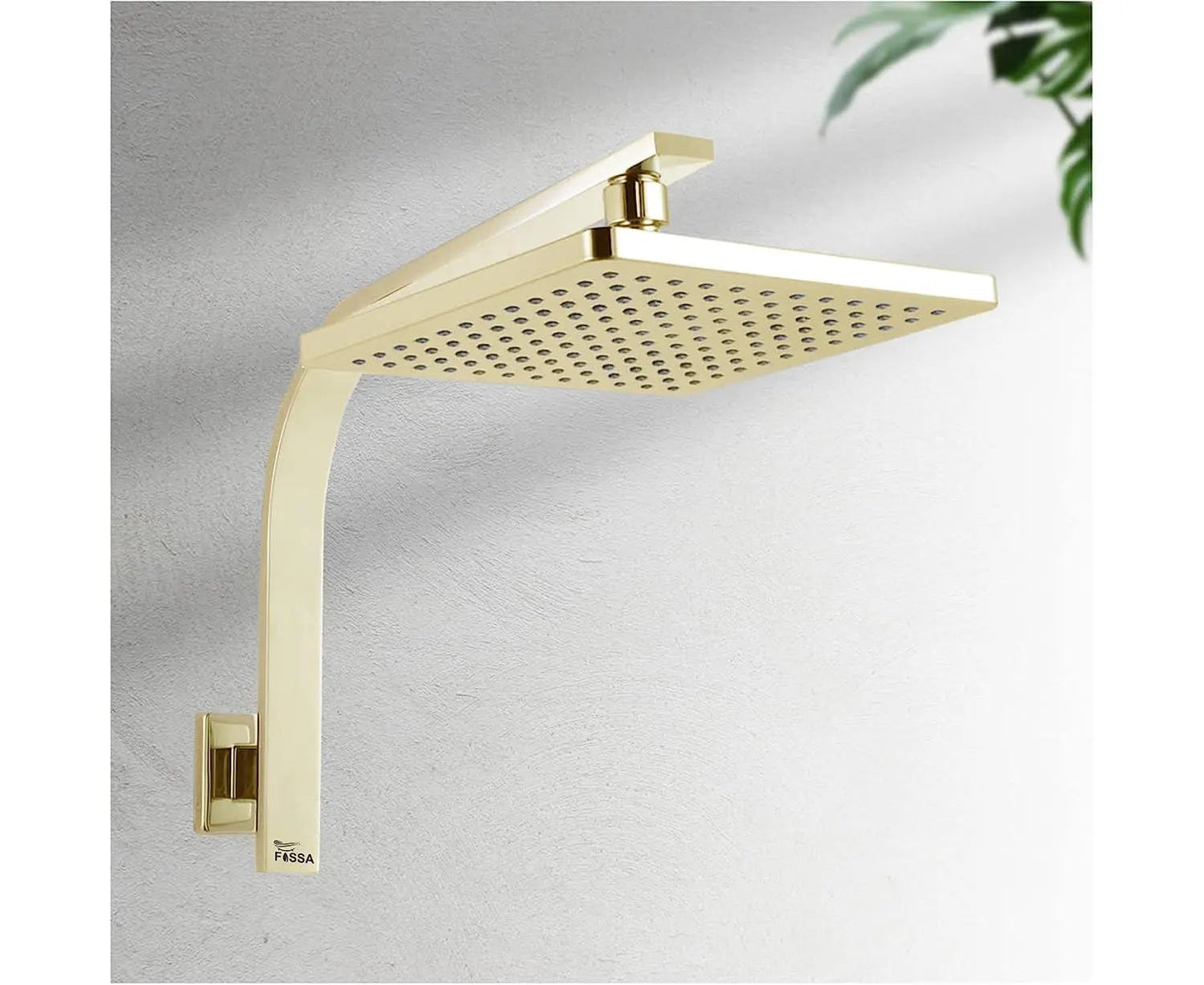 FOSSA 8'' Rain Shower Head Taps Square High Pressure Wall Arm DIY Gold-4