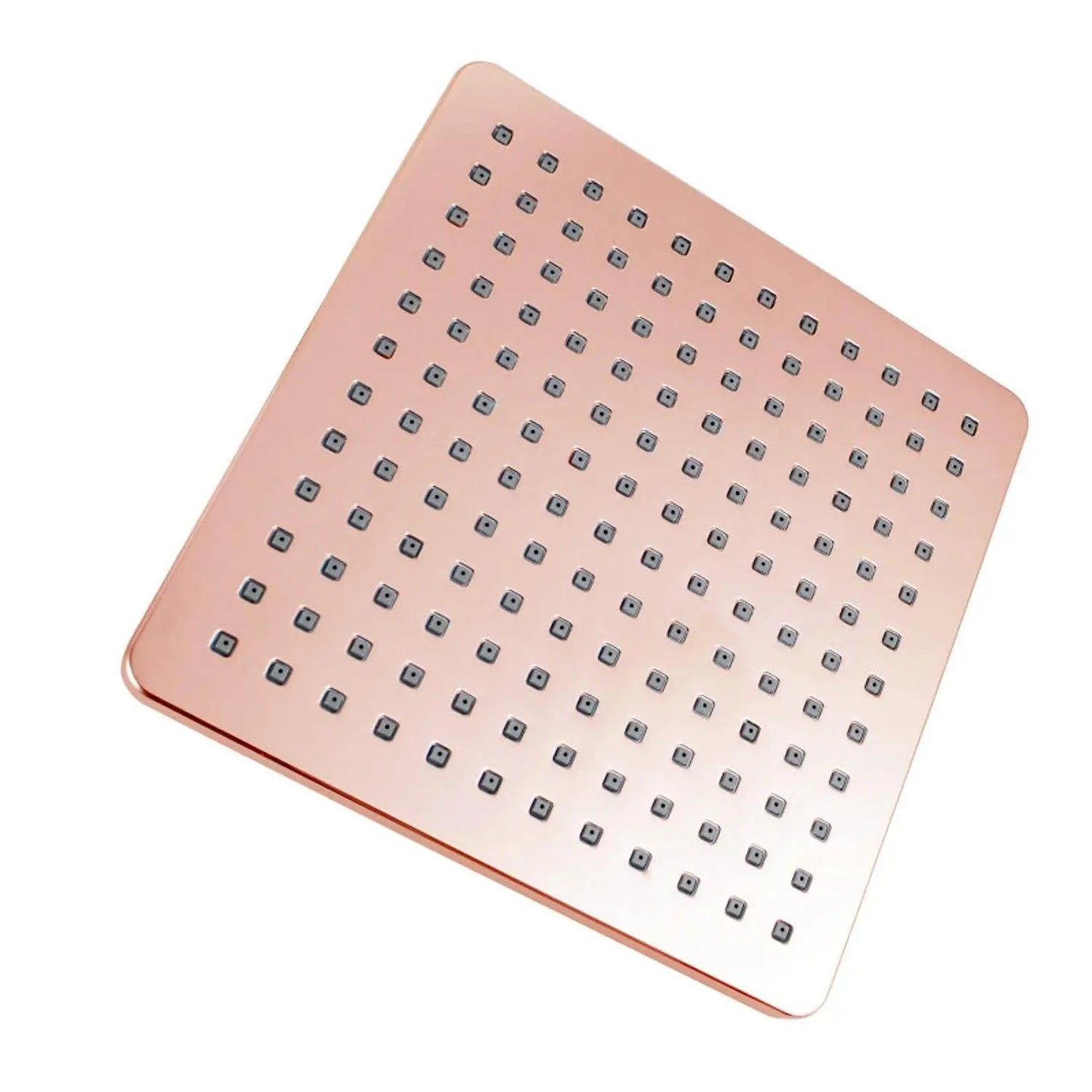 FOSSA 8'' Rain Shower Head Taps Square High Pressure Wall Arm DIY Rose Gold-2