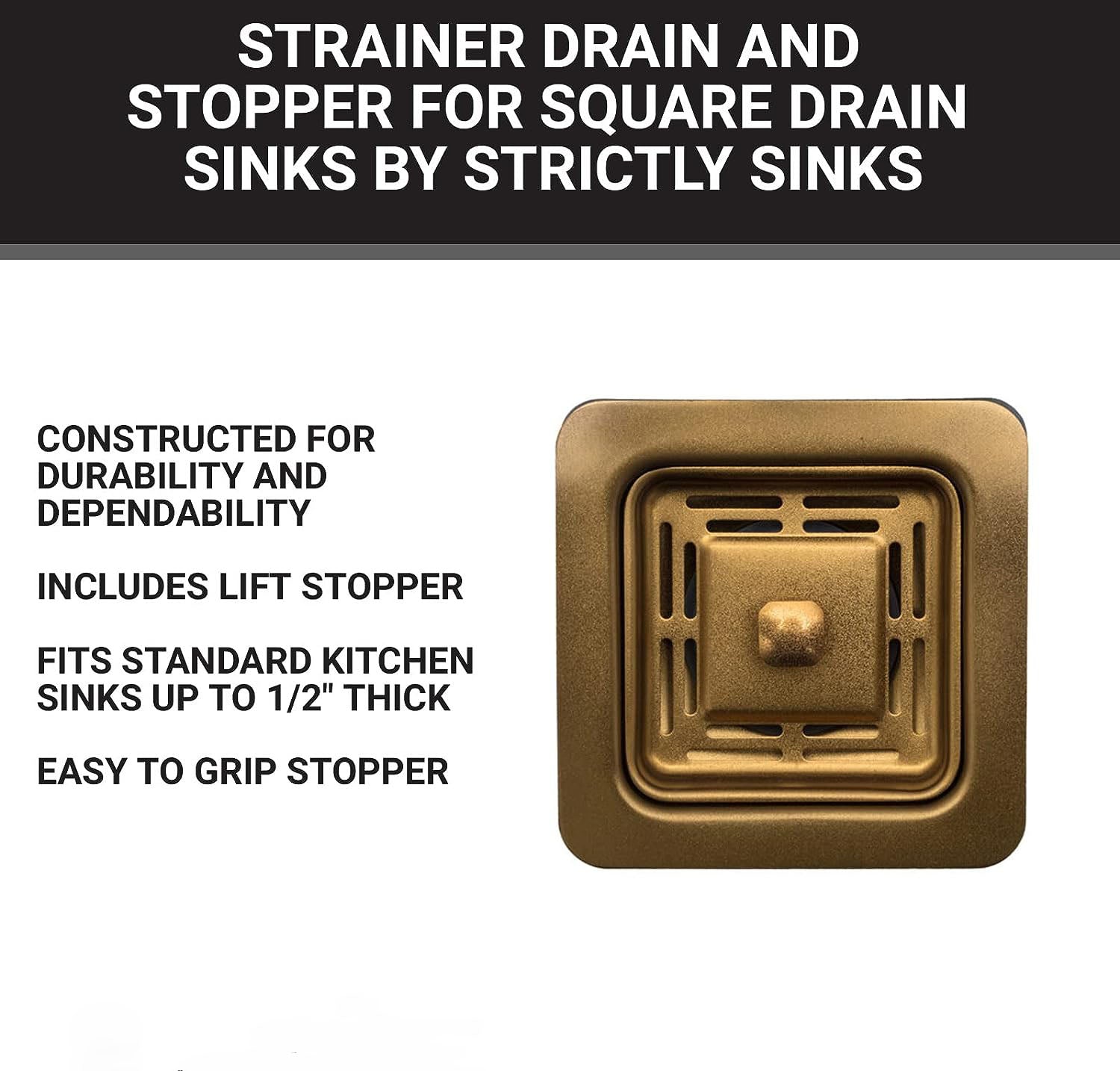 Stainless Steel Waste Coupling For Kitchen Sinks ( Gold )-4