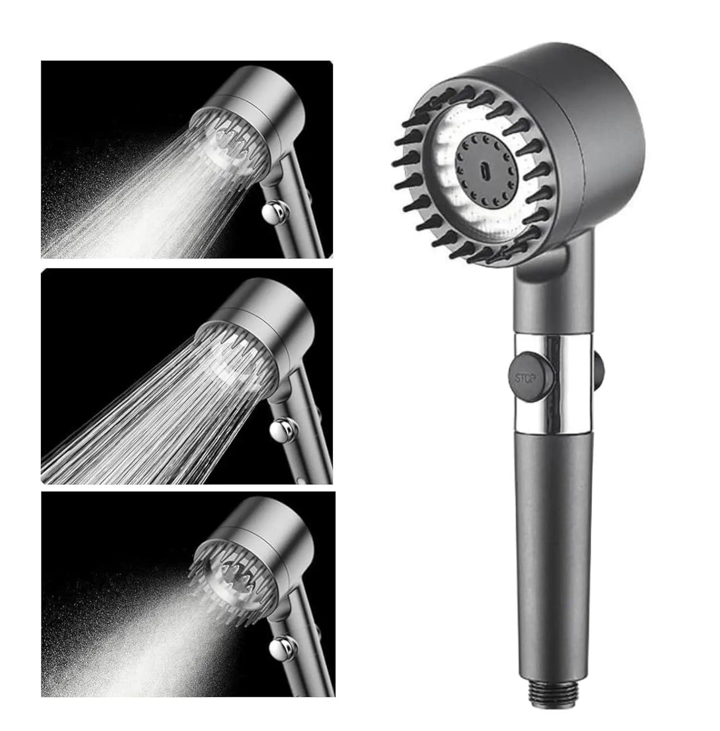 Fossa Snow 2 in 1 Handheld Shower Set with Filter, 3 -Gear Spray High Pressure Shower Head, Hard Water Softener for Shower, High Pressure Hand Shower Head for Bathroom with Pause Switch-0