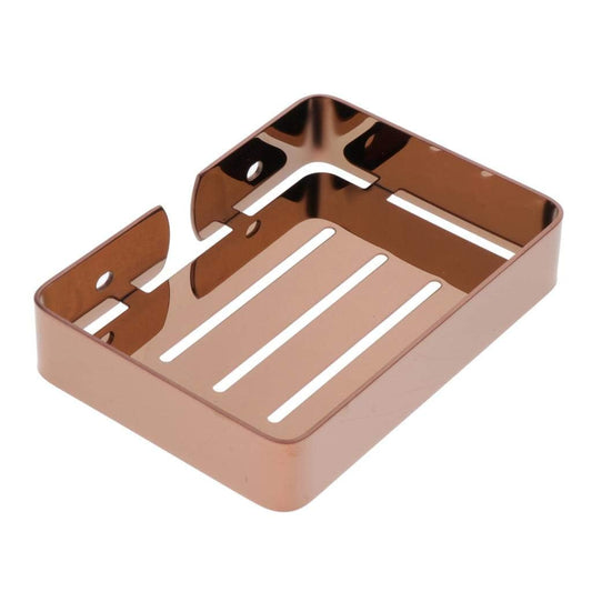 Fossa Soap Dish Premium Stainless Steel Wall Mounted Soap Holder for Bathroom, Soap Stand, Bathroom Accessories Matte Finish (Rose Gold) (Pack of 1)-0